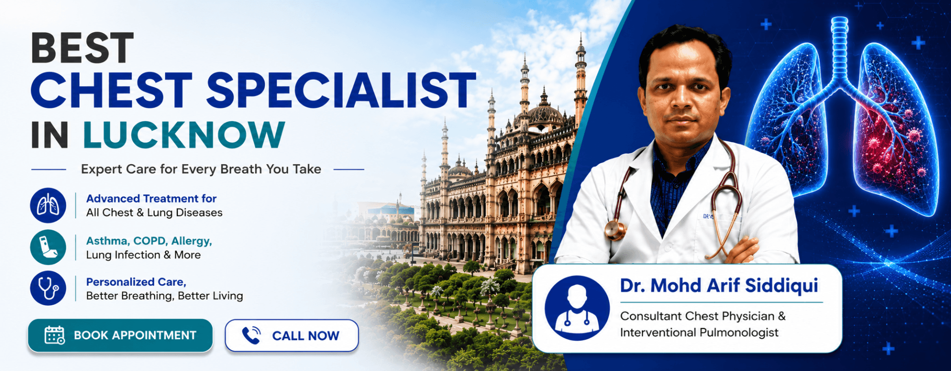 Best Chest Specialist in Lucknow - Dr. Mohd Arif Siddiqui